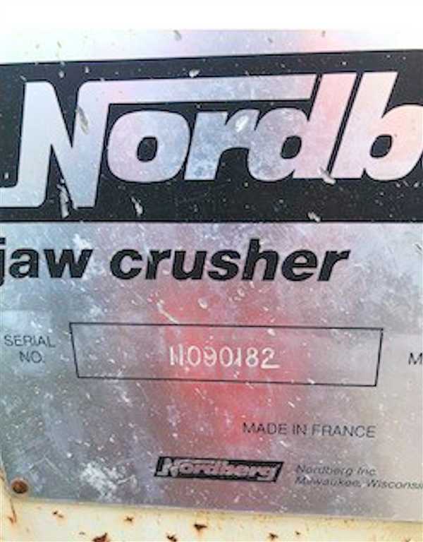 Nordberg St 35" X 43" Jaw Crusher)